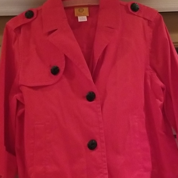 Red Ruby Rd. Jacket sz 10 EUC - Picture 3 of 9